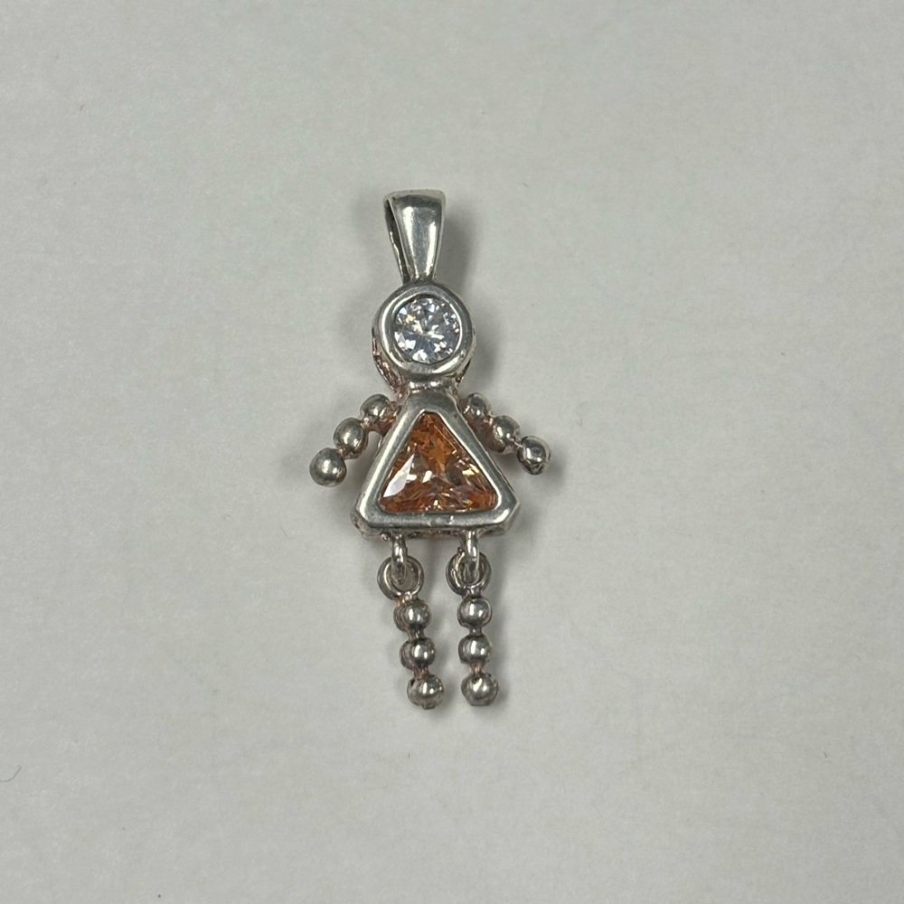 Sterling Silver Girl Pendant